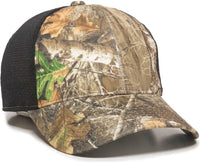 OC Sports PFC-150M Adjustable Mesh Back Cap - Realtree Edge Black - Realtree Edge Black / 6 7/8’’ - 7 1/2’’