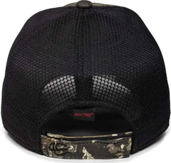 OC Sports PFC-150M Adjustable Mesh Back Cap - Realtree Excape Black - Realtree Black / 6 7/8’’ - 7 1/2’’