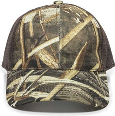 OC Sports PFC-150M Adjustable Mesh Back Cap - Realtree Max-5 Brown - Realtree Brown / 6 7/8’’ - 7 1/2’’