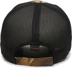 OC Sports PFC-150M Adjustable Mesh Back Cap - Realtree Xtra Black - Realtree Black / Adult