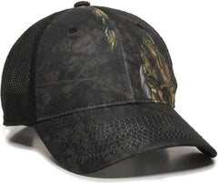 OC Sports PFC150M Performance Camo Mesh-Back Cap - Mossy Oak Break-Up Eclipse Black - Mossy Oak Black / 6 7/8’’ - 7