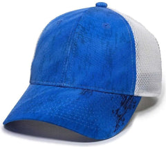 OC Sports PFC150M Performance Camo Mesh-Back Cap - Realtree Fishing Light Blue White - Realtree Blue / 6 7/8’’ - 7 1/2’’