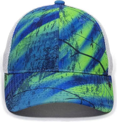 OC Sports PFC150M Performance Camo Mesh-Back Cap - Realtree Splash/ White - Realtree White / 6 7/8’’ - 7 1/2’’