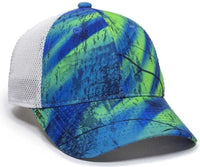 OC Sports PFC150M Performance Camo Mesh-Back Cap - Realtree Splash/ White - Realtree White / 6 7/8’’ - 7 1/2’’