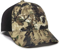 OC Sports PFC150M Performance Camo Mesh-Back Cap - Veil Whitetail Black - Veil White / 6 7/8’’ - 7 1/2’’