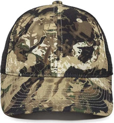 OC Sports PFC150M Performance Camo Mesh-Back Cap - Veil Whitetail Black - Veil White / 6 7/8’’ - 7 1/2’’