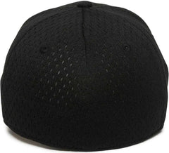 OC Sports PFX-120 Proflex Stretch Fit Mesh Baseball Cap - Black