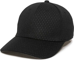 OC Sports PFX-120 Proflex Stretch Fit Mesh Baseball Cap - Black