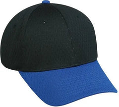 OC Sports PFX-120 Proflex Stretch Fit Mesh Baseball Cap - Black Royal