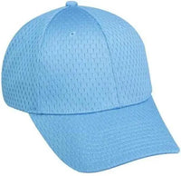 OC Sports PFX-120 Proflex Stretch Fit Mesh Baseball Cap - Columbia Blue - Columbia Blue / 6 3/4’’ - 7 1/8’’