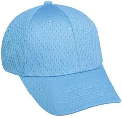 OC Sports PFX-120 Proflex Stretch Fit Mesh Baseball Cap - Columbia Blue - Columbia Blue / 6 3/4’’ - 7 1/8’’