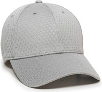 OC Sports PFX-120 Proflex Stretch Fit Mesh Baseball Cap - Light Gray - Light Gray / 6 3/8’’ - 6 3/4’’