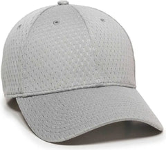 OC Sports PFX-120 Proflex Stretch Fit Mesh Baseball Cap - Light Gray - Light Gray / 6 3/8’’ - 6 3/4’’