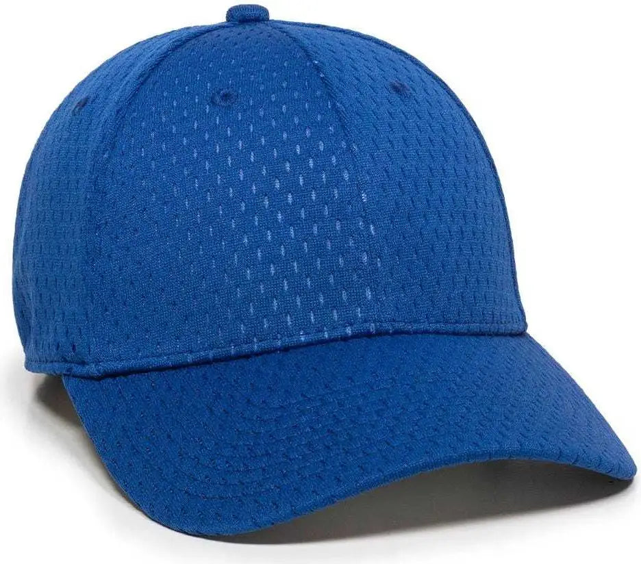 OC Sports PFX-120 Proflex Stretch Fit Mesh Baseball Cap - Royal - Royal / 6 3/8’’ - 6 3/4’’