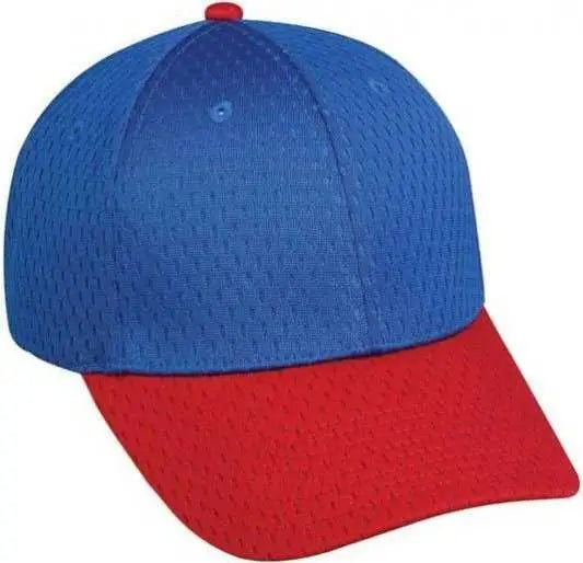 OC Sports PFX-120 Proflex Stretch Fit Mesh Baseball Cap - Royal Red - Royal Red / 6 3/8’’ - 6 3/4’’