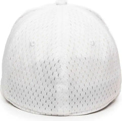 OC Sports PFX-120 Proflex Stretch Fit Mesh Baseball Cap - White