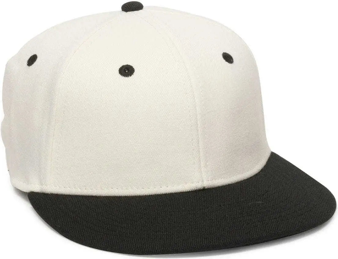OC Sports PFX-450 Proflex Premium Wool Blend Q3 Cap - Ivory Black - Ivory Black / 6 3/4’’ - 7 1/8’’