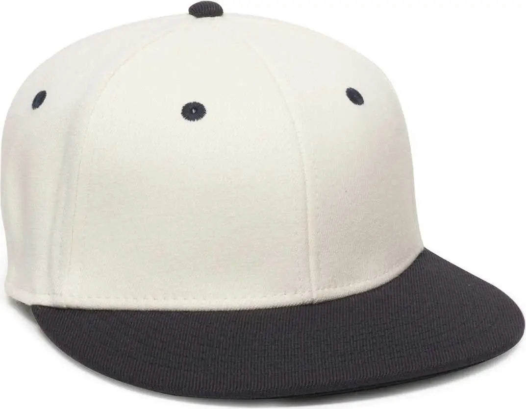 OC Sports PFX-450 Proflex Premium Wool Blend Q3 Cap - Ivory Navy - Ivory Navy / 6 3/4’’ - 7 1/8’’