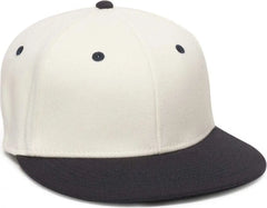 OC Sports PFX-450 Proflex Premium Wool Blend Q3 Cap - Ivory Navy - Ivory Navy / 6 3/4’’ - 7 1/8’’