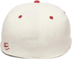 OC Sports PFX-450 Proflex Premium Wool Blend Q3 Cap - Ivory Red