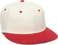 OC Sports PFX-450 Proflex Premium Wool Blend Q3 Cap - Ivory Red - Ivory Red / 6 3/4’’ - 7 1/8’’