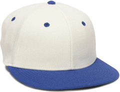 OC Sports PFX-450 Proflex Premium Wool Blend Q3 Cap - Ivory Royal - Ivory Royal / 6 3/4’’ - 7 1/8’’