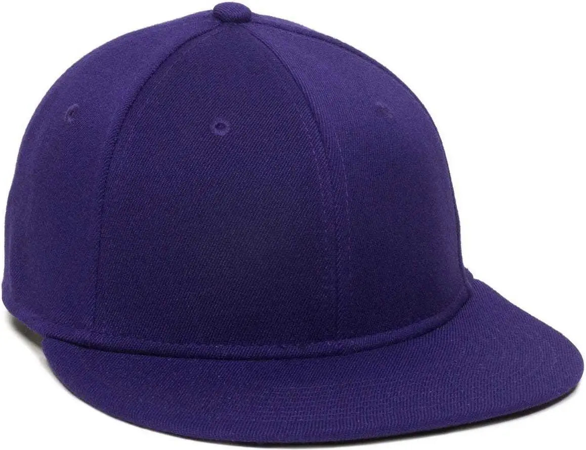 OC Sports PFX-450 Proflex Premium Wool Blend Q3 Cap - Purple - Purple / 6 3/4’’ - 7 1/8’’