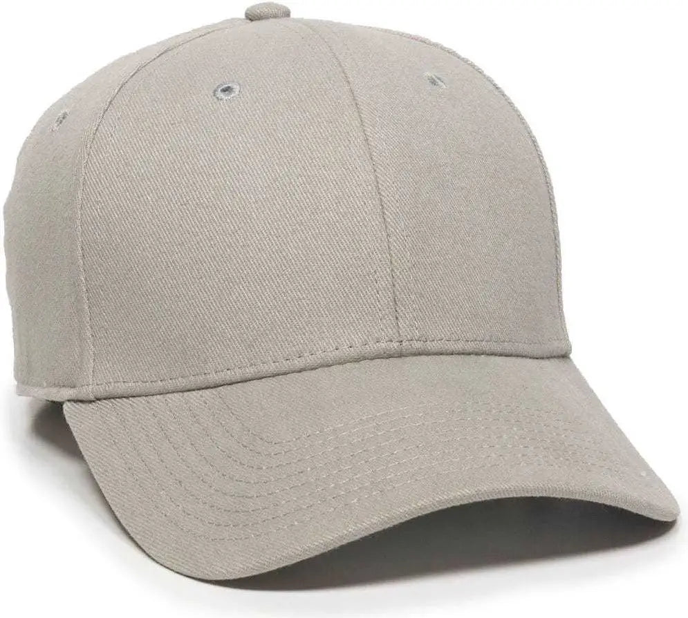 OC Sports PFX-600 Flexible Fitting Cap - Light Grey - Light Gray / 6 3/4’’ - 7 1/8’’