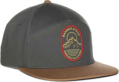OC Sports PINNACLE Banner and Oak Cotton Twill Cap -Olive Khaki - Khaki / OSFM