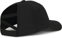 OC Sports PNY-900U Ladies Performance Ponytail Cap - Black - Black / Ladies
