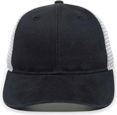 OC Sports PNY100M Ponytail Mesh-Back Cap - Black/ White - Black White / 6 7/8’’ - 7 1/2’’