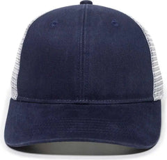 OC Sports PNY100M Ponytail Mesh-Back Cap - Navy/ White - Navy White / 6 7/8’’ - 7 1/2’’