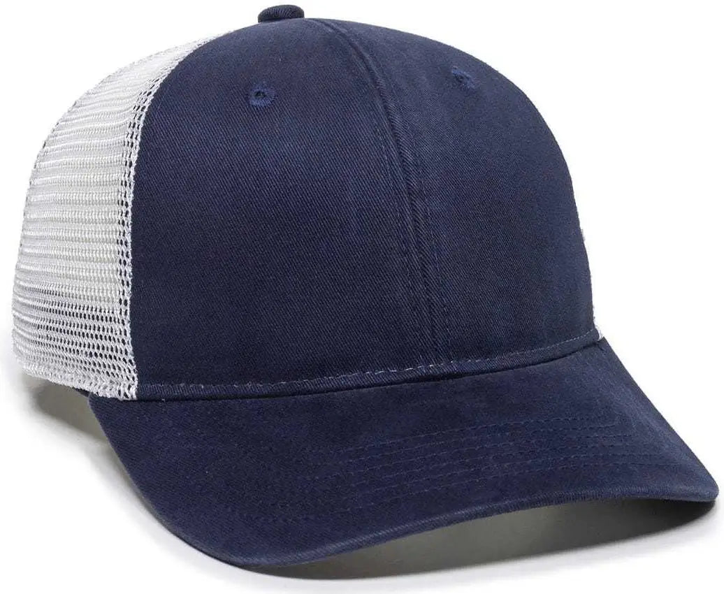OC Sports PNY100M Ponytail Mesh-Back Cap - Navy/ White - Navy White / 6 7/8’’ - 7 1/2’’