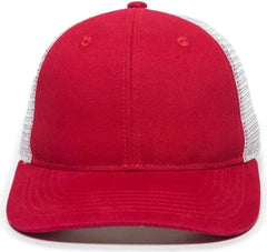 OC Sports PNY100M Ponytail Mesh-Back Cap - Red/ White - Red White / 6 7/8’’ - 7 1/2’’