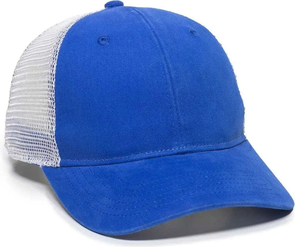 OC Sports PNY100M Ponytail Mesh-Back Cap - Royal/ White - Royal White / 6 7/8’’ - 7 1/2’’
