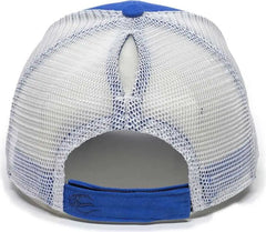 OC Sports PNY100M Ponytail Mesh-Back Cap - Royal/ White - Royal White / 6 7/8’’ - 7 1/2’’