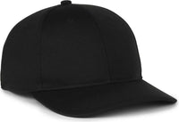 OC Sports PTM-850 Polyester Crown Cap - Black - Black / Youth