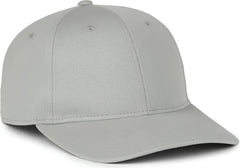 OC Sports PTM-850 Polyester Crown Cap - Light Gray - Gray / Youth