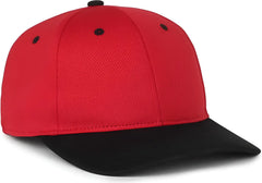 OC Sports PTM 850 Polyester Crown Cap Red Black Black / Youth