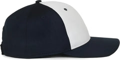 OC Sports PTM 850 Polyester Crown Cap White Navy Navy
