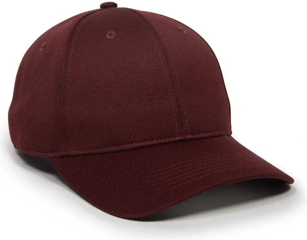 OC Sports PTM50 ProTech Mesh Cap - Maroon - Maroon / 6 3/8’’ - 7’’