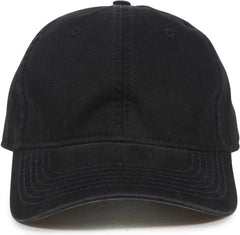 OC Sports PWT-100LTH Adjustable Cap - Black - Black / 6 7/8’’ - 7 1/2’’
