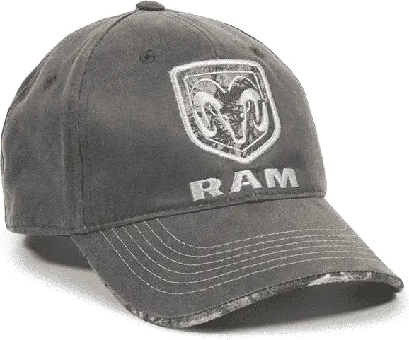 OC Sports RAM11A Ram Adjustable Cap - Charcoal Realtree Edge - Dark Gray Realtree / 6 7/8’’ - 7 1/2’’