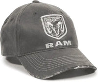 OC Sports RAM11A Ram Adjustable Cap - Charcoal Realtree Edge - Dark Gray Realtree / 6 7/8’’ - 7 1/2’’