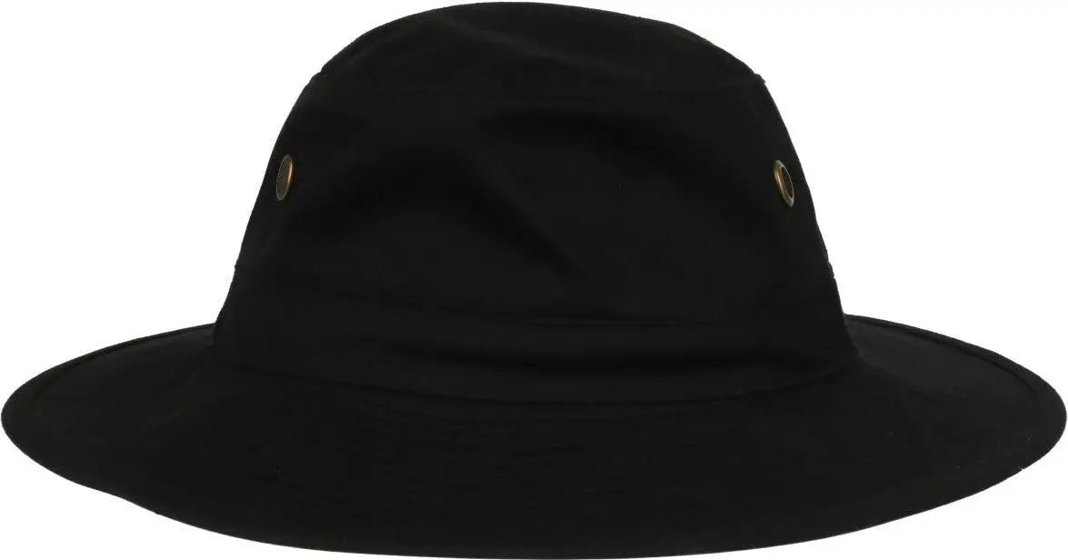 OC Sports RB-01 Cotton Twill Boonie Hat - Black - Black / 6 7/8’’ - 7 1/2’’