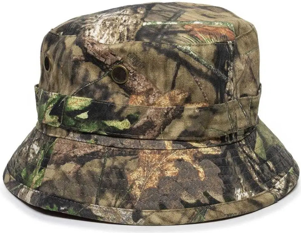 OC Sports RBH-100 Reversable Bucket Hat - Mossy Oak Break-Up Country Blaze - Mossy Oak Blaze / One Size Fits Most