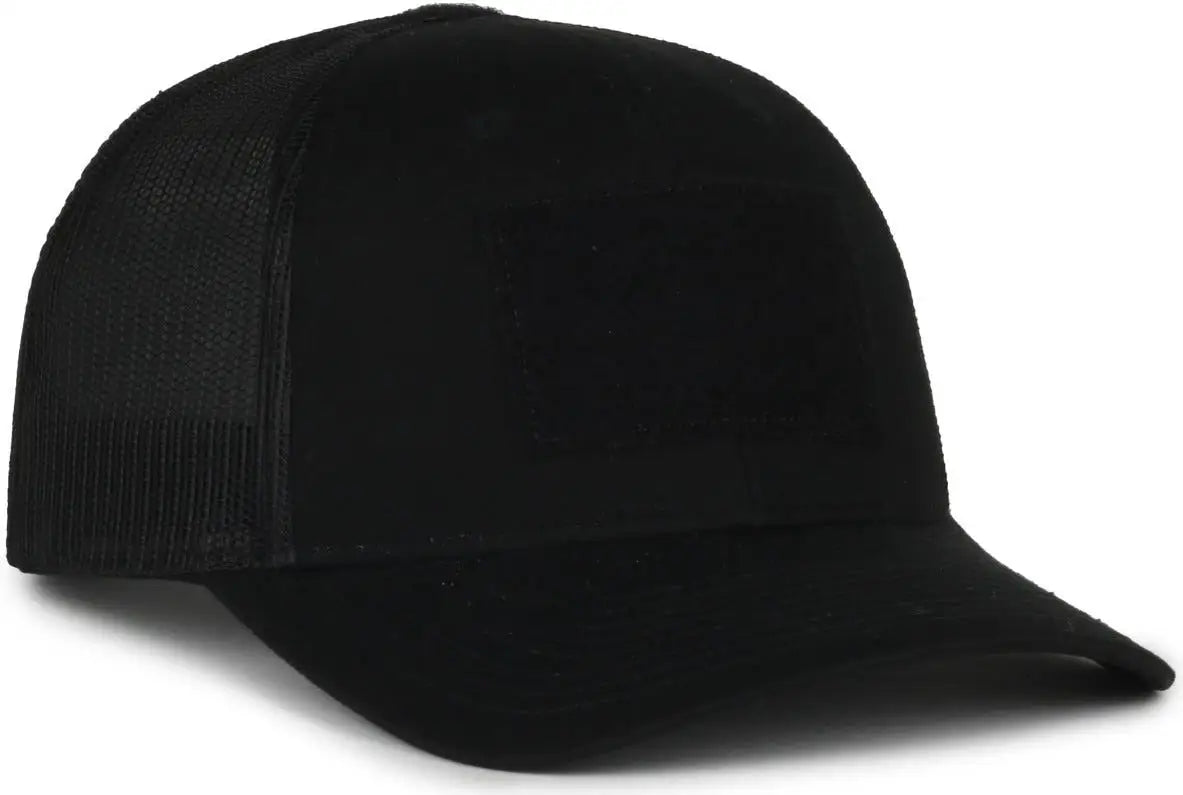 OC Sports RC-01M Loop Patch Cap - Black Black - Black / 6 7/8’’ - 7 1/2’’