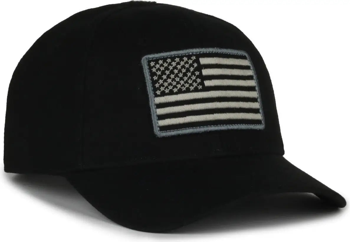 OC Sports RCA-01 Fleece Lined Crown Cap - Black - Black / 6 7/8’’ - 7 1/2’’