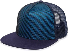 OC Sports REDL108 Mesh Overlay Cap - Blue Navy Navy - Navy / 6 7/8’’ - 7 1/2’’