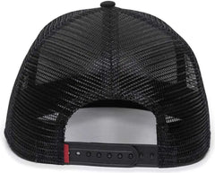 OC Sports REDL108 Mesh Overlay Cap - Tropical Black Black - Black / 6 7/8’’ - 7 1/2’’